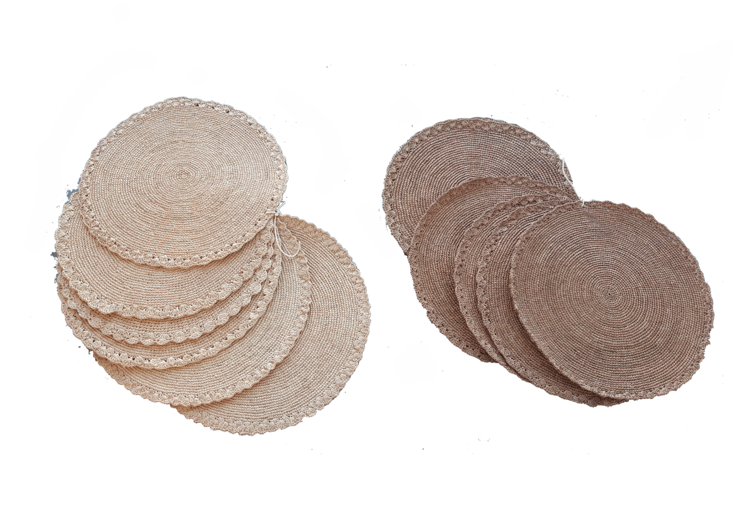 Bordstablett -underlägg Virkad raffia