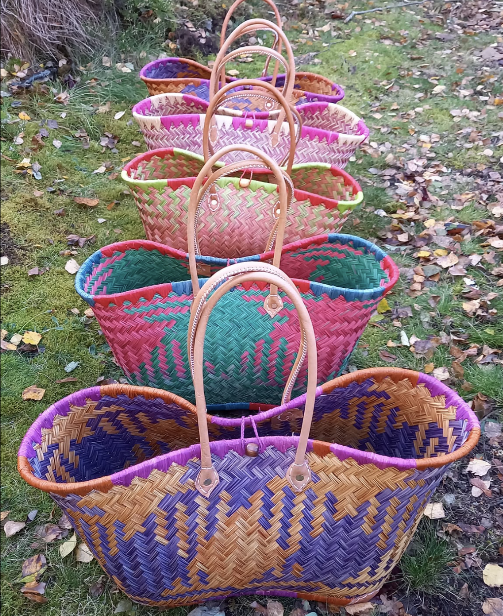 Enkel Aravola flätad varukorg (utan tygpåse)