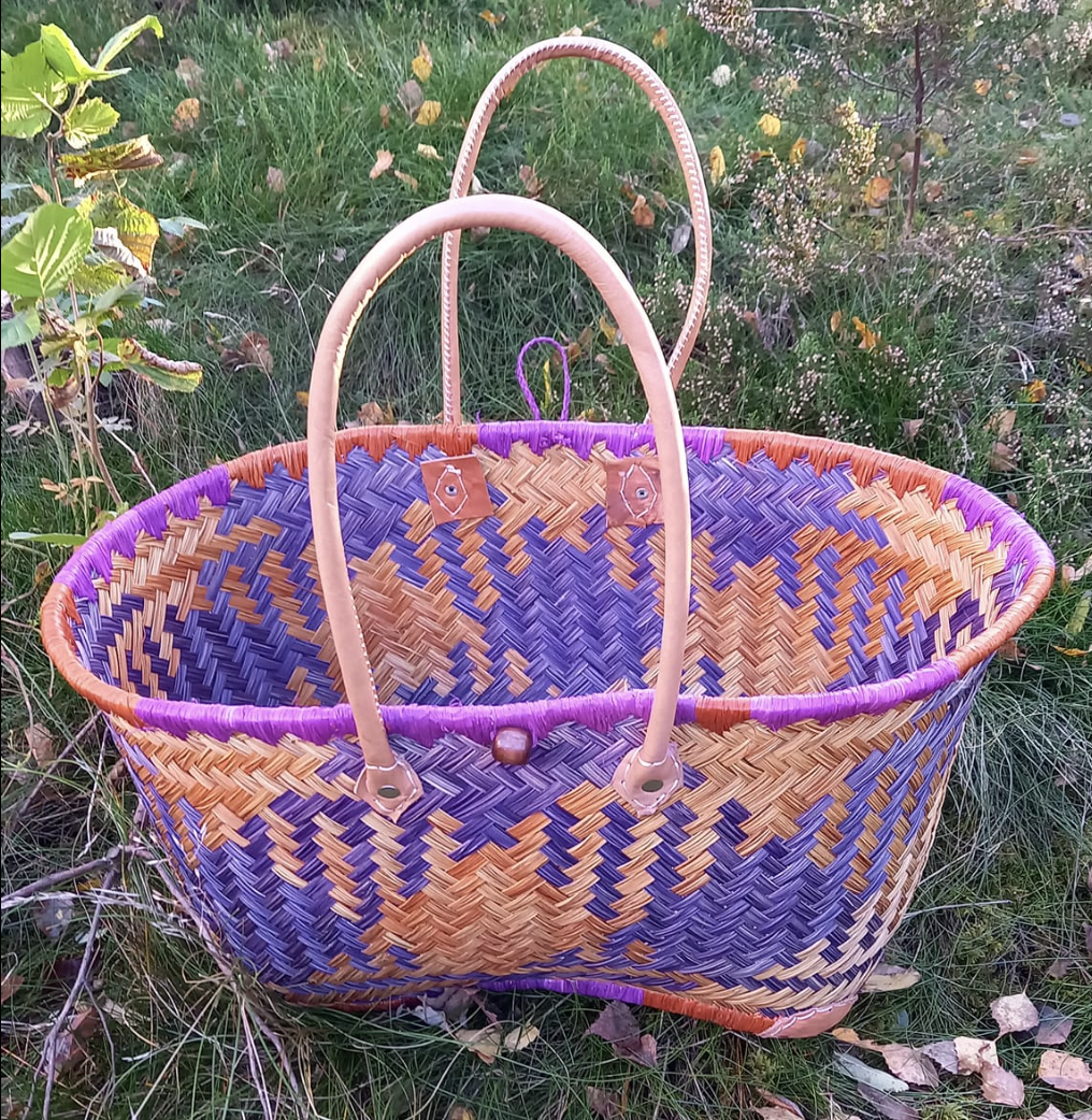 Enkel Aravola flätad varukorg (utan tygpåse)