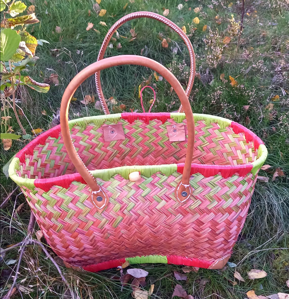 Enkel Aravola flätad varukorg (utan tygpåse)