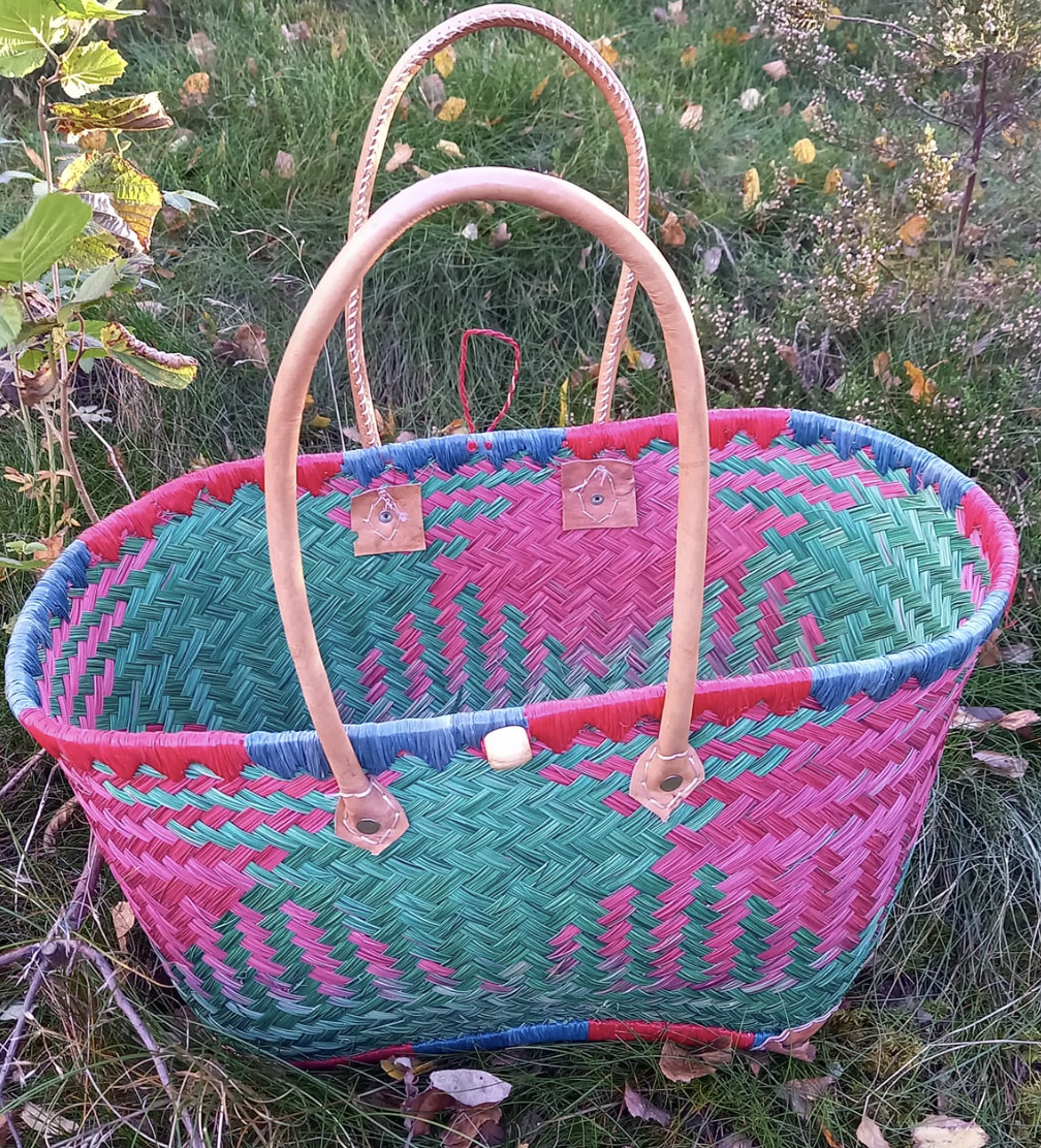 Enkel Aravola flätad varukorg (utan tygpåse)