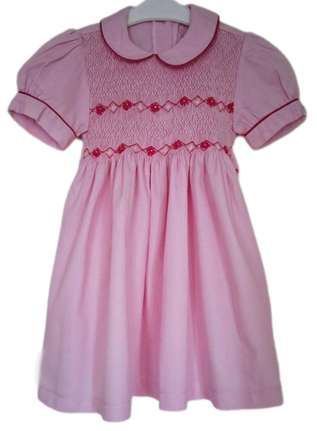 Smockklänning med puffärm och krage