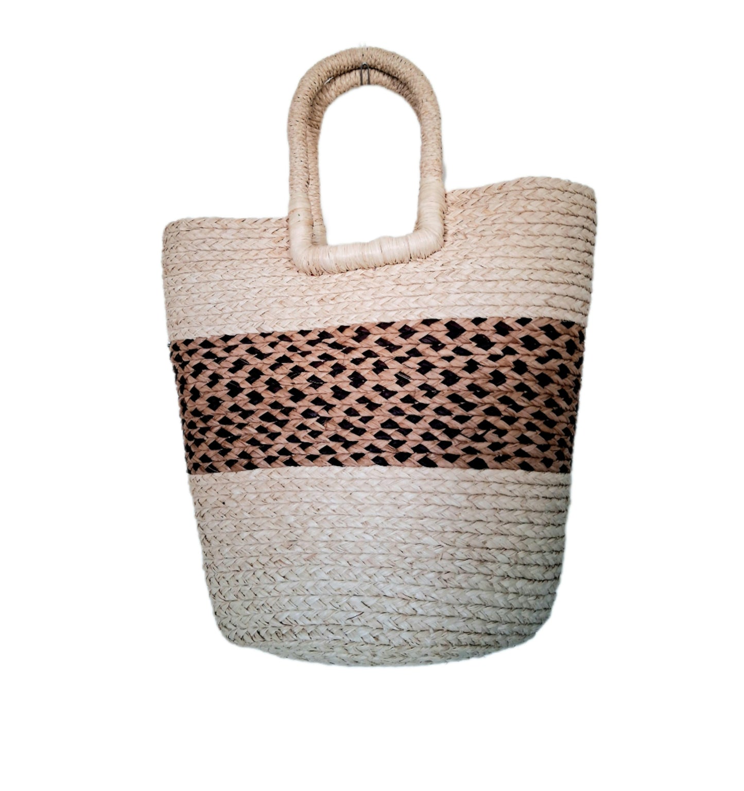 Mjuka raffia korgväskor
