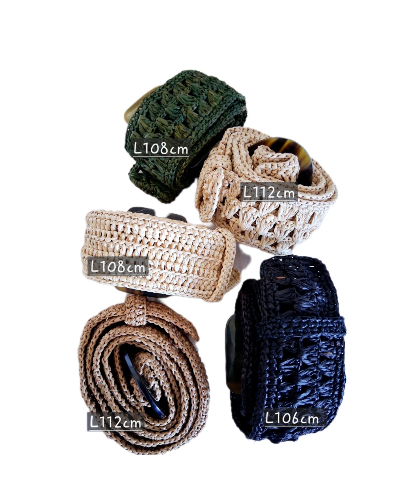 Raffia bälte