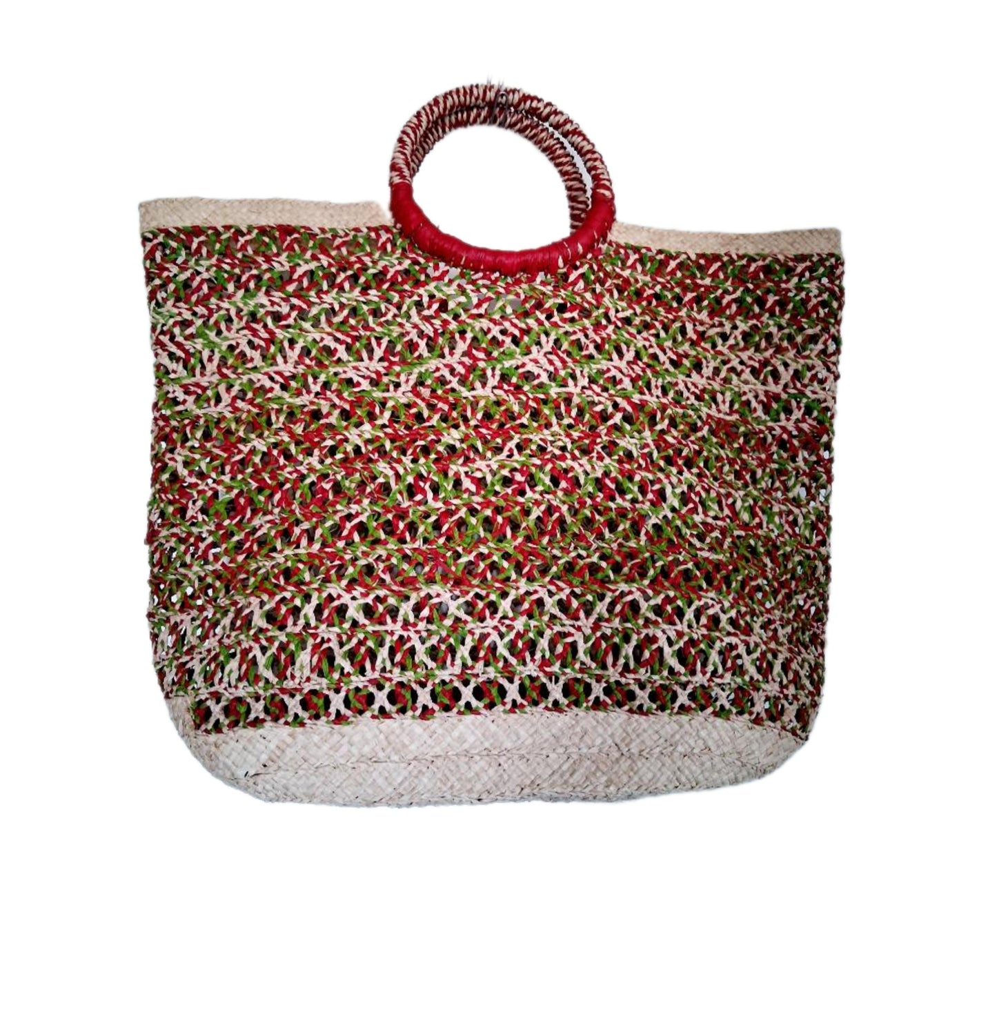 Mjuka raffia korgväskor