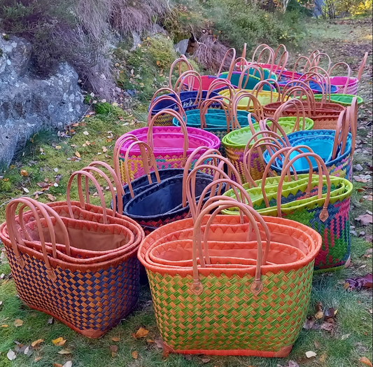 Aravolahalm flätad varukorg