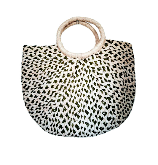 Mjuka raffia korgväskor