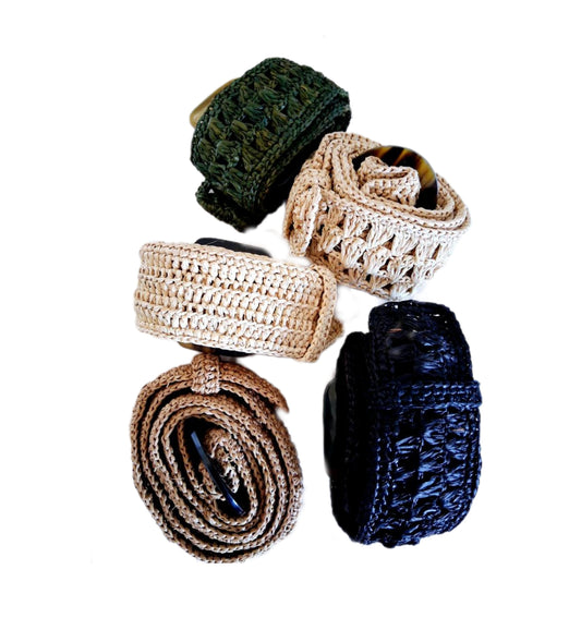 Raffia bälte