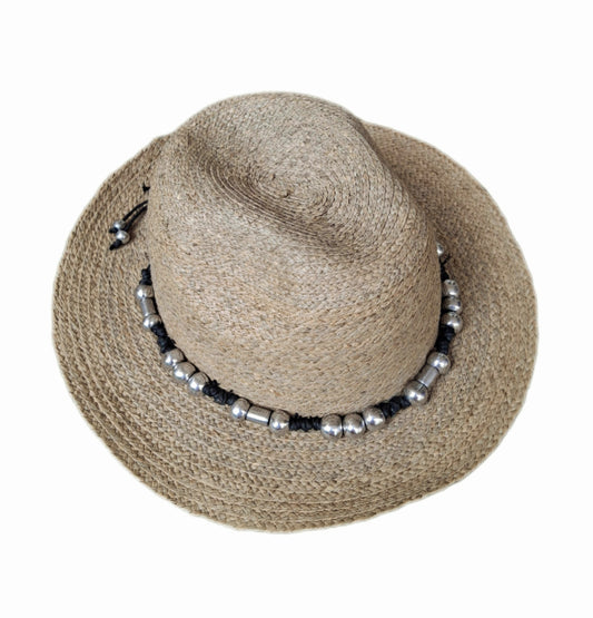 Flätad raffia hatt Roger